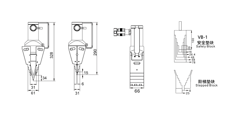 分体式液压法兰分离器GSM-14(图1)